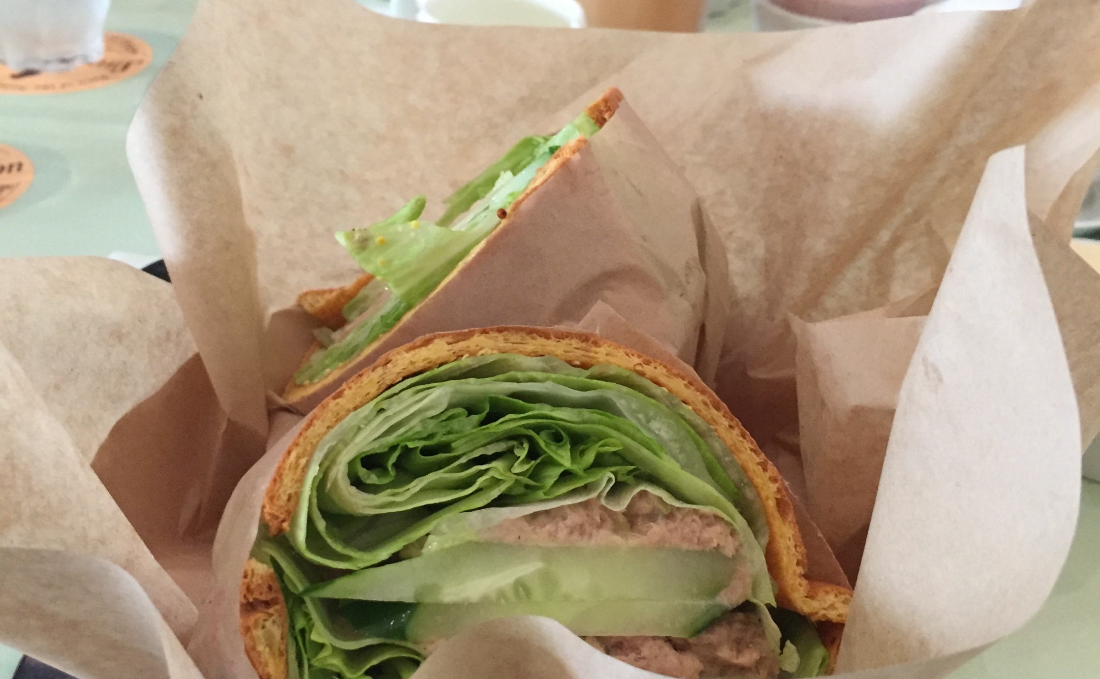 チーズケーキの前に