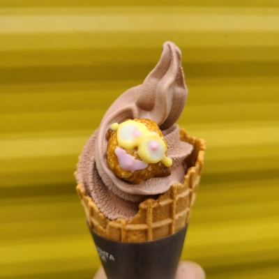 ソフトクリーム　チョコ&amp;バニラ
