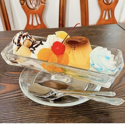 プリン・ア・ラ・モード|純喫茶ライオン